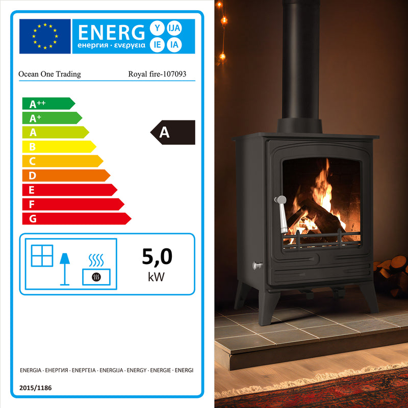 Royal Fire 5kW Steel Eco Multifuel Stove