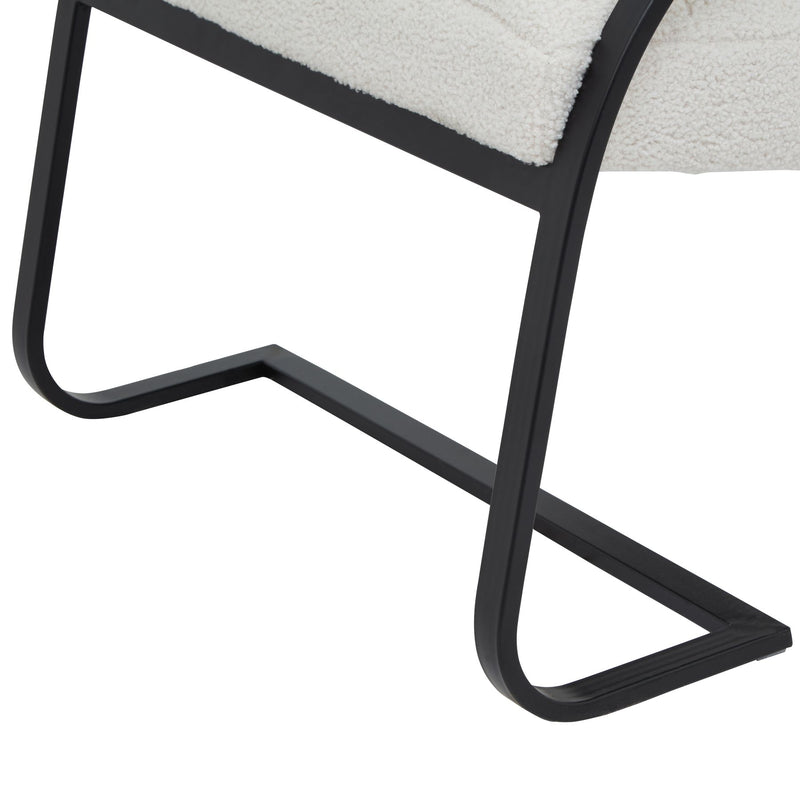 Bouclé Ribbed Ark Chair