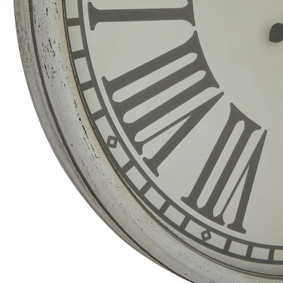 Embossed Wall Clock With Glass