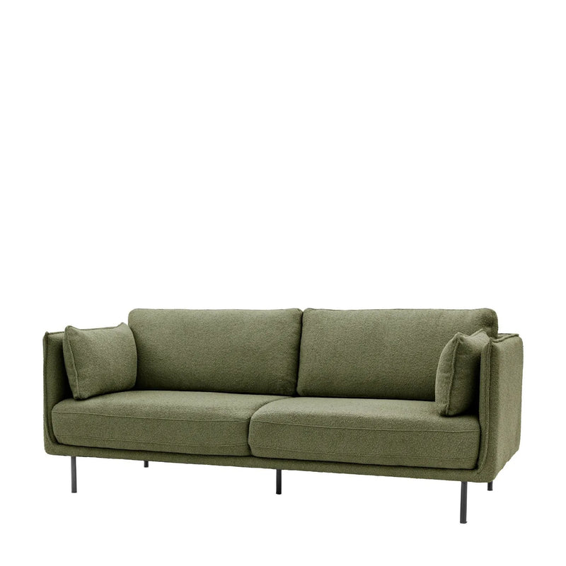 Wigmore 3 Seater Sofa in Verdant Green Boucle
