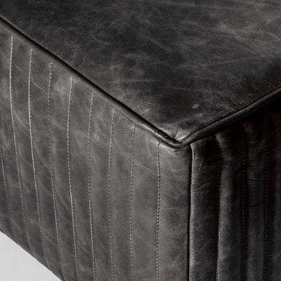 Barham Slab in Black Leather