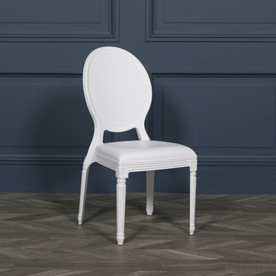 Maison Reproductions White Louis Chair