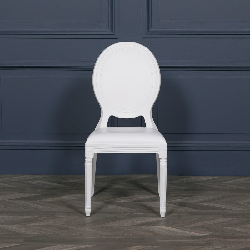 Maison Reproductions White Louis Chair