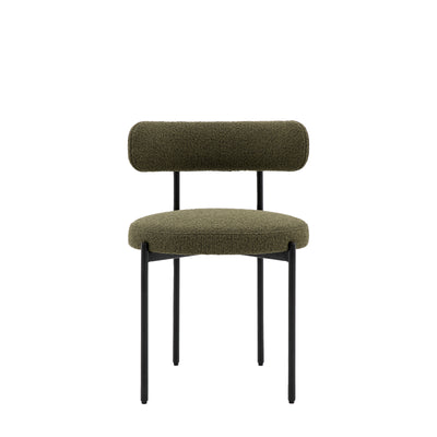 Aveley Dining Chair in Green 2pk