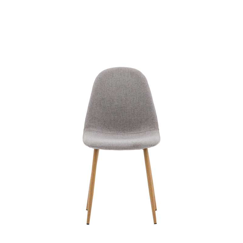 Millican Light Grey / Oak Dining Chair 2pk