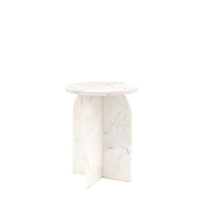 Amalfi Side Table in White