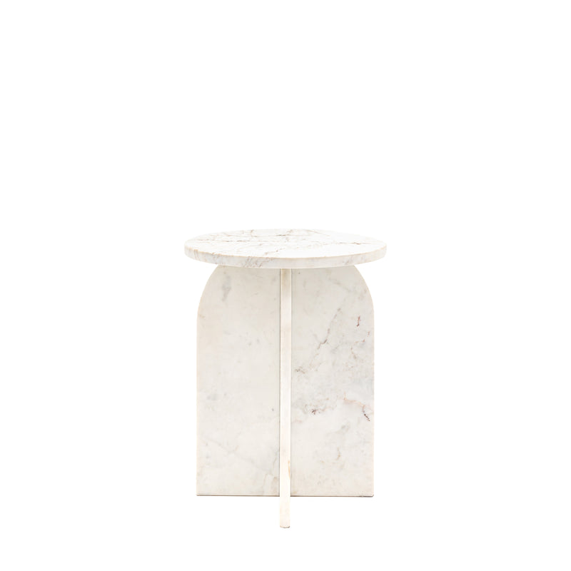 Amalfi Side Table in White