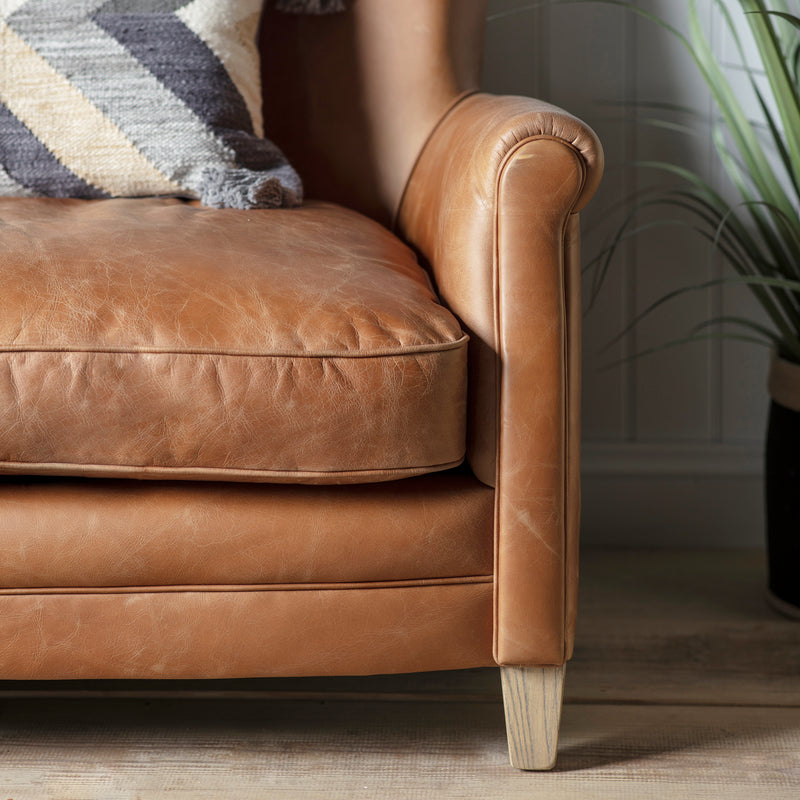 Mr. Paddington Sofa in Vintage Brown Leather