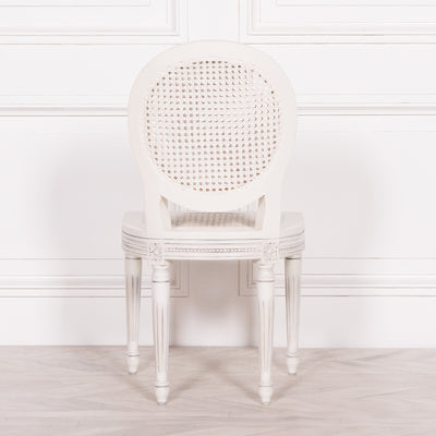 Off White Chateau Rattan Dining Chair