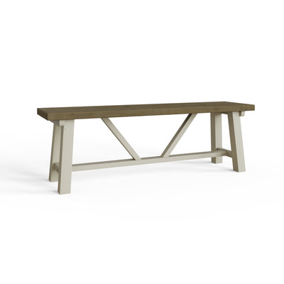Purbeck truffle 1.4m dining bench
