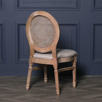 Wooden Louis Upholstered Dining Chair
