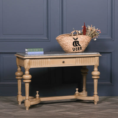 Maison Reproductions Stone Top Painted Console