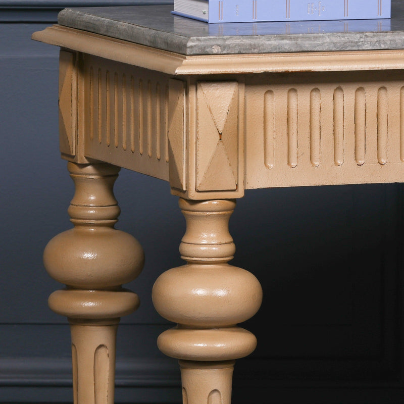 Maison Reproductions Stone Top Painted Console