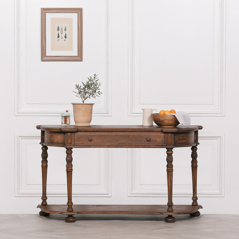 Rustic Wooden Console 151cm