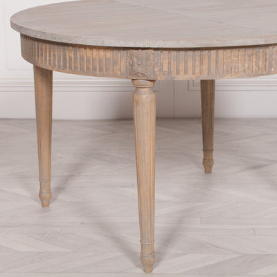 Rustic Wooden Extendable 117cm Dining Table