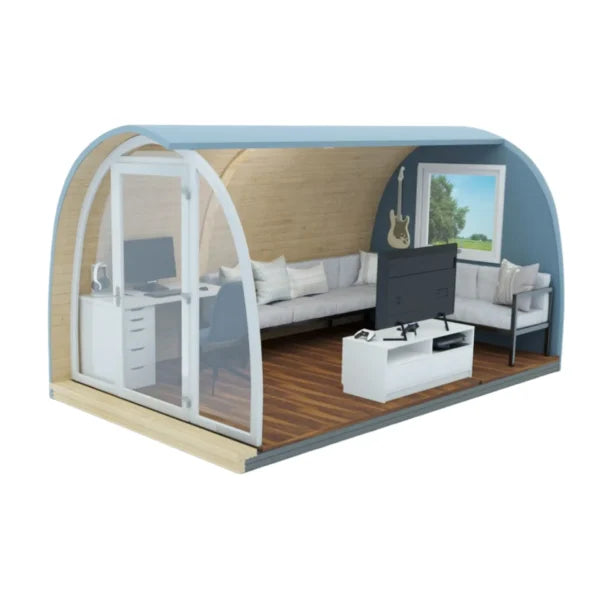 Large Glass-fronted Garden Room Pod
