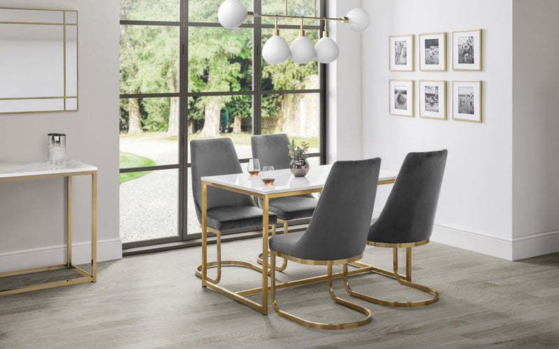 Scala Gold Dining Table