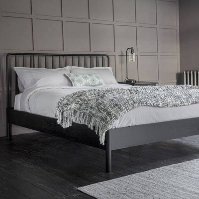 Wycombe Double Spindle Bed in Black