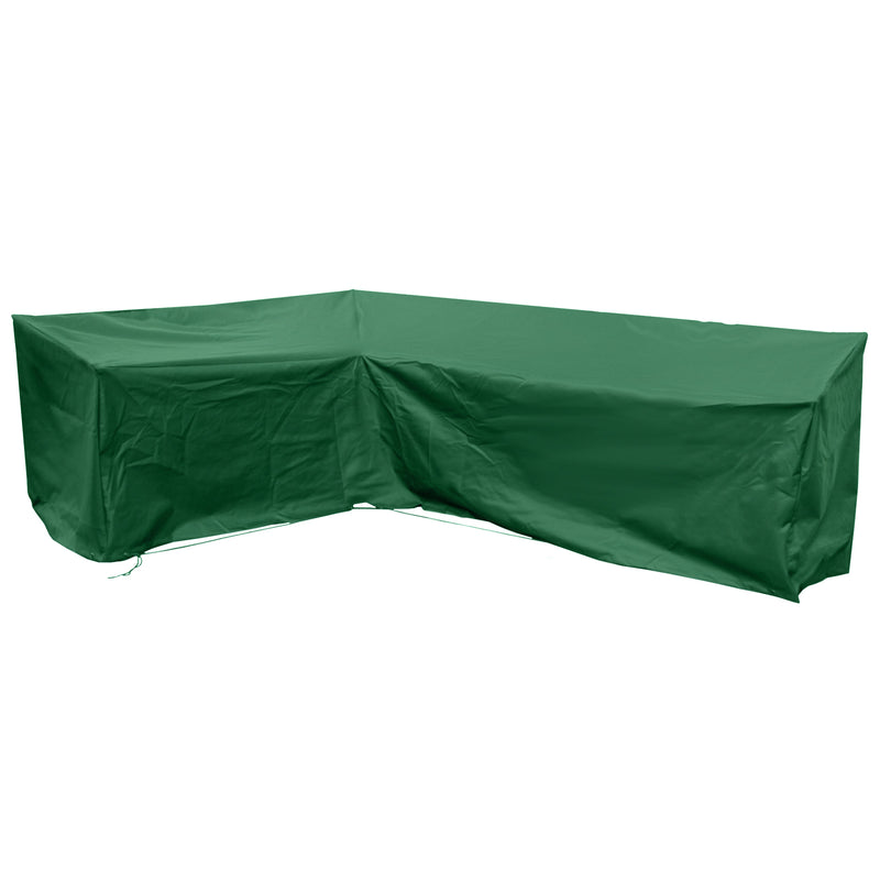 Extra Large Modular L Shape Sofa Cover in Green - The Pack Design