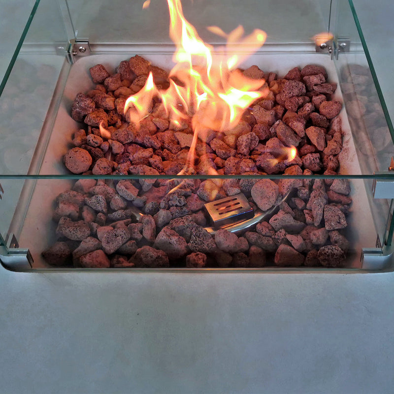 Royal Fire Lanzarote GRC Square Gas Fire Pit - The Pack Design