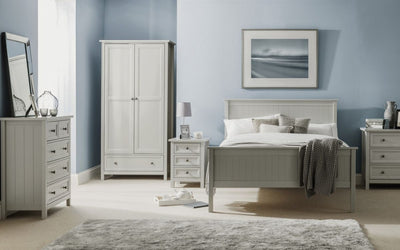 Maine 6 Drawer Wide Chest - Dove Grey