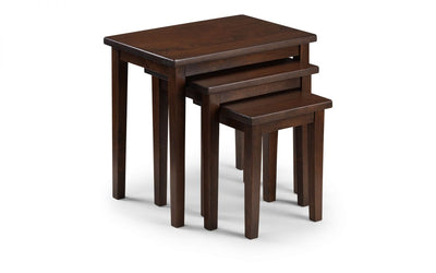 Cleo Mahogany Nesting Tables - The Pack Design