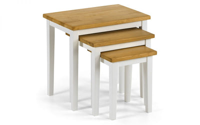 Cleo White/Oak Nesting Tables - The Pack Design