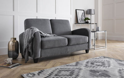 Vivo 3 Seater Sofa in Dusk Grey Chenille - The Pack Design