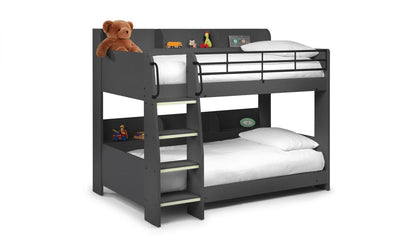 Domino Bunk Bed - Anthracite - The Pack Design