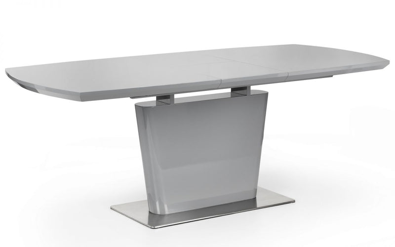 Como High Gloss Grey Table & 4/6 Chairs