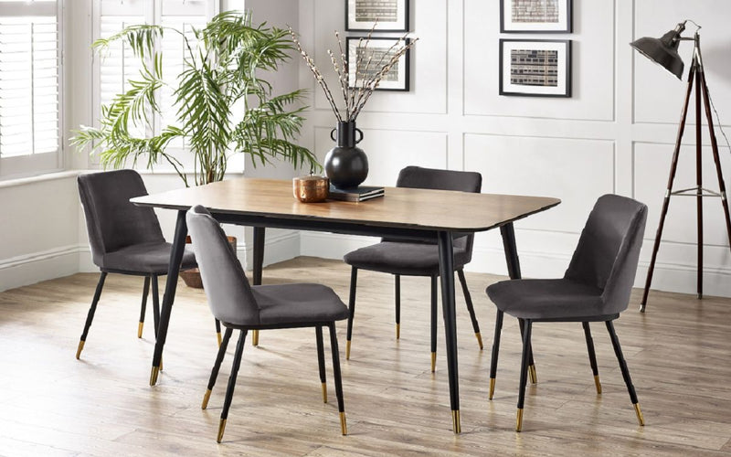 Findlay Rectangular Dining Table & 4 Dining Chairs