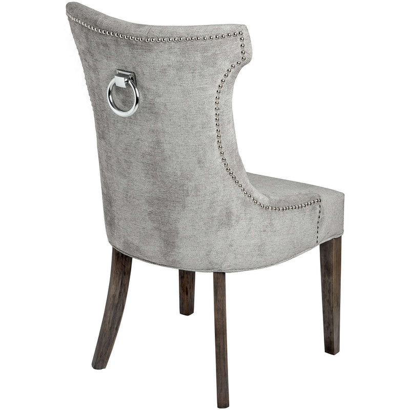 Silver High Wing Ring Backed Dining Chair - The Pack Design