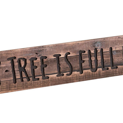 Our Family Tree Rustic Wooden Message Plaque - The Pack Design