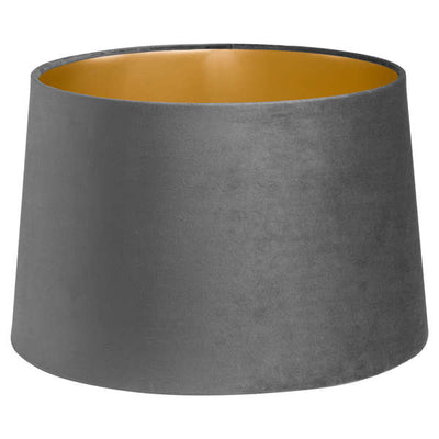 Grey Velvet Lamp And Ceiling Shade - The Pack Design