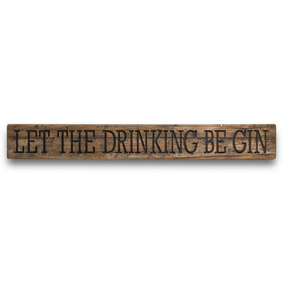 Be Gin Rustic Wooden Message Plaque - The Pack Design