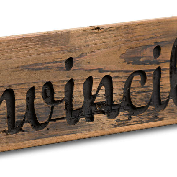 Ginvincible Rustic Wooden Message Plaque - The Pack Design