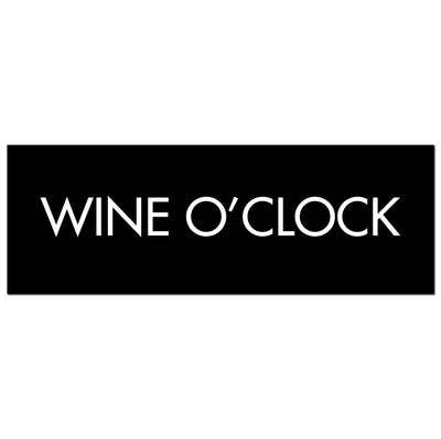 Wine O'Clock Silver Foil Plaque - The Pack Design
