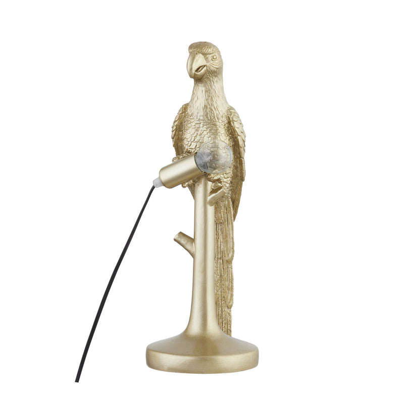 Percy The Parrot Gold Table Lamp - The Pack Design