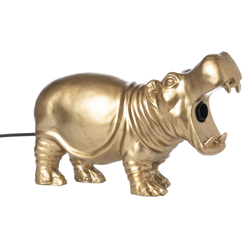 Hetty The Hippo Gold Table Lamp