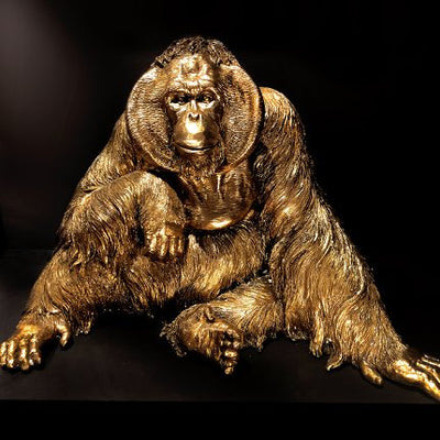 Large Gold Orangutan Ornament - The Pack Design