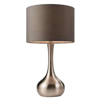 Piccadilly Table Lamp Nickel & Dark - The Pack Design