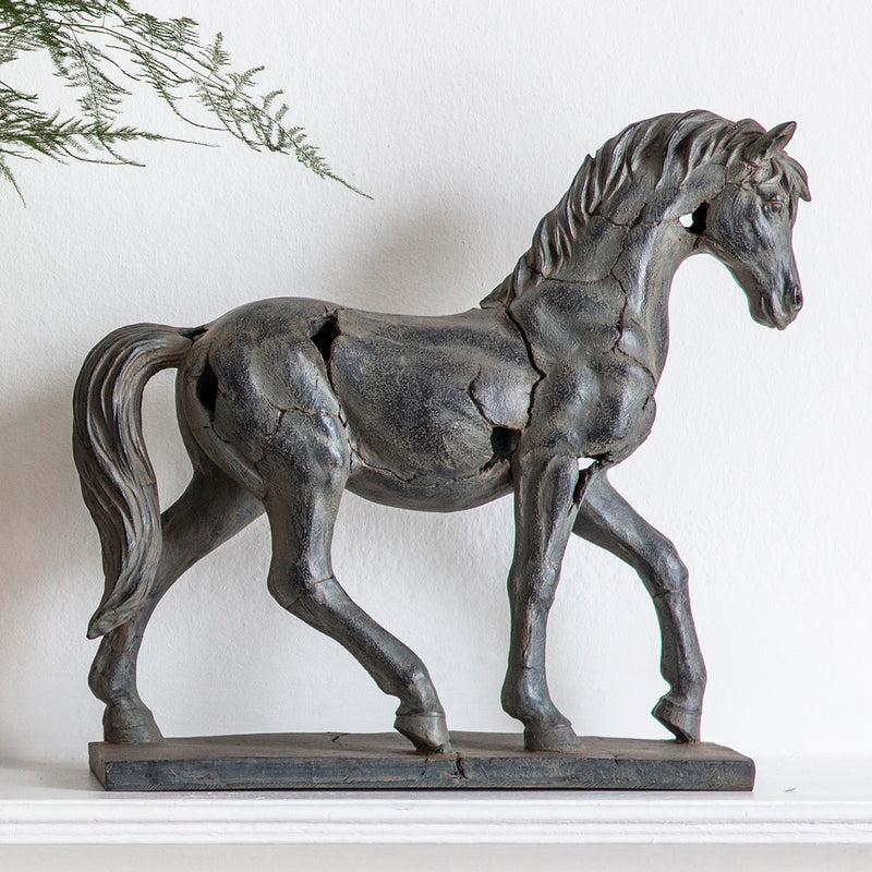 Tamir Antique Horse Statue - The Pack Design