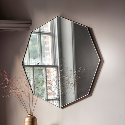 Bowie Octagon Mirror Silver - The Pack Design