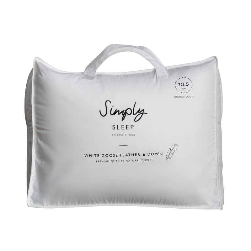 White Goose Feather and Down Duvet 10.5 tog - King