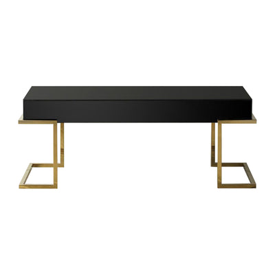 Delray Black Mirrored Coffee Table