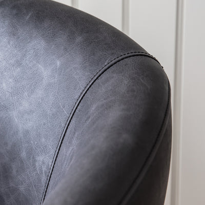 Fey Swivel Chair Antique Ebony - The Pack Design