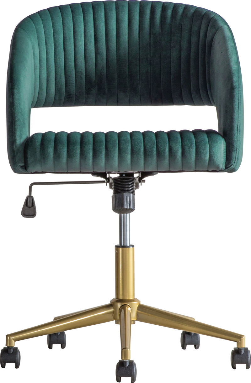 Swivel Chair Green Velvet - The Pack Design