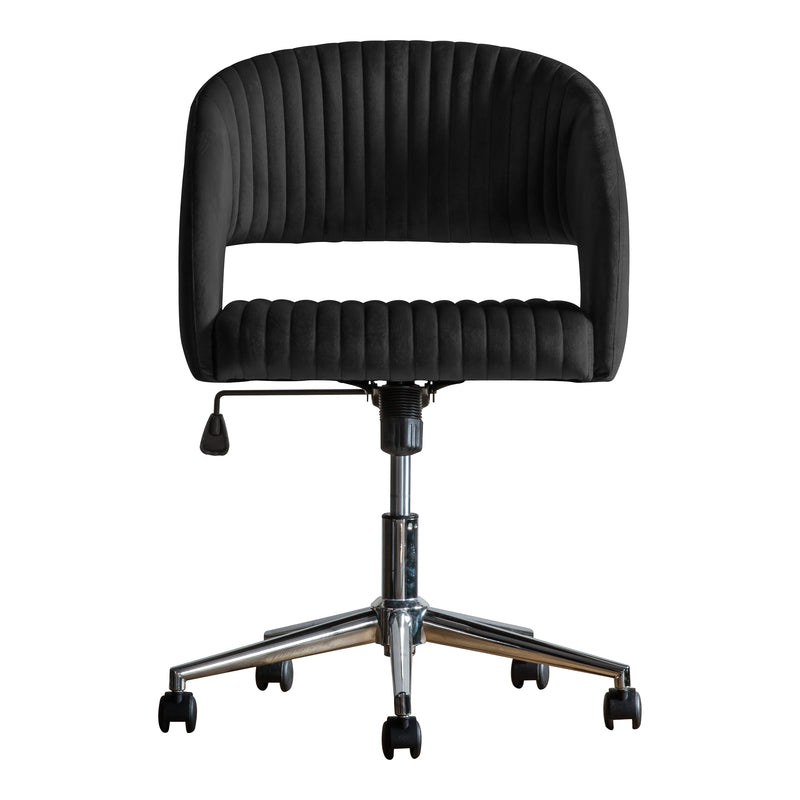 Swivel Chair Black Velvet - The Pack Design