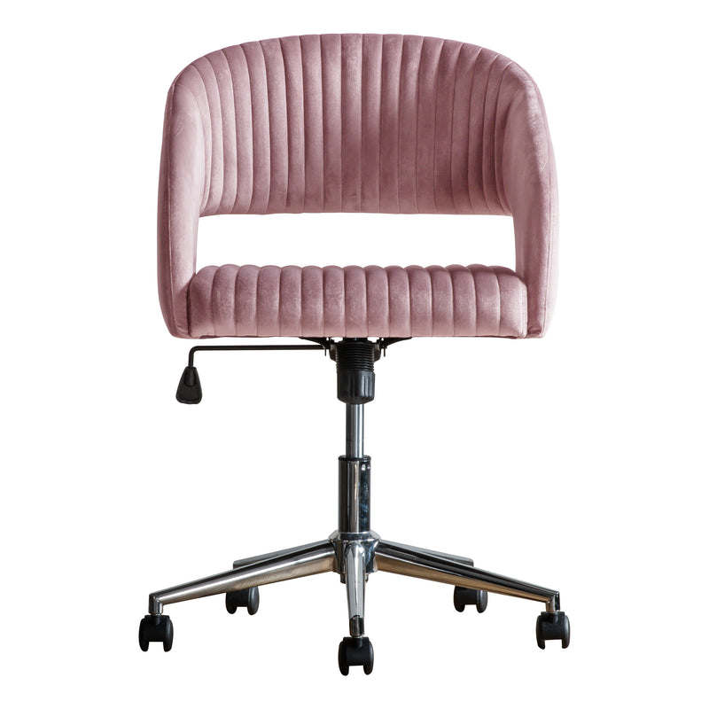 Swivel Chair Pink Velvet - The Pack Design