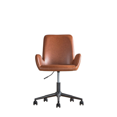 Faraday Black/Brown Swivel Chair